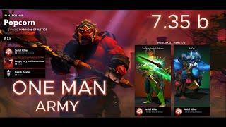 23 Kills Monster Axe Offlane ! Dota 2 - 7 35 Build