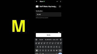 Defi Risks Key Insights Blum Video Code|Defi Risks Key Insights Blum Today Verification Keyword Code