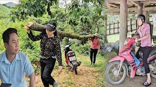 The girl cut down the tree to build a house, her husband began to carry out his evil intentions