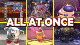 ALL BOSSES AT ONCE (Craziest Version) Super Mario 3D World Mods! (By ZXMany and BaconFearMC)