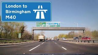 M40 Motorway London to Birmingham UK - Actual Speed