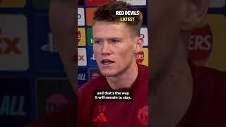 'The boys are firmly behind the manager!' | Scott McTominay