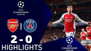 Kai Havertz Goal | Arsenal vs PSG 2-0 Highlights | UEFA Champions League 2024