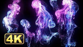 4K Abstract Liquid! 1 Hour 4K Relaxing Screensaver for Meditation. Relaxing music. UHD Calming Video