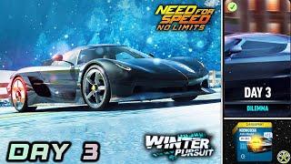 NFS No Limits | Day 3 - Koenigsegg Jesko Absolut | Winter Pursuit