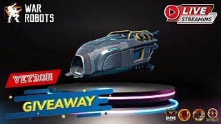 Overview Veyron Evora First Time on My Real Account | GIVEAWAY 5X VEYRON  #WRwinVeyron  #Warrobots