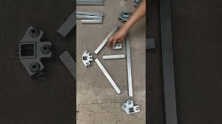 No welding steel frame installation process