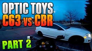 OpTic Toys - C63 AMG 507 vs CBR 600 F4I | OpTicBigTymeR