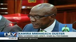 Meru county assembly minority whip, Dennis Kiogora at pains during Mwangaza's hearing