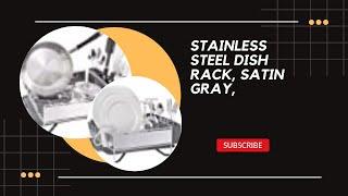 KitchenAid Compact Stainless Steel Dish Rack, Satin Gray, gadgets & product zone