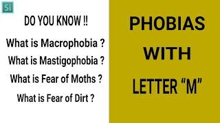 Phobia Vocabulary with Letter “M” | Vocabulary Video MUST WATCH | Simplyinfo.net