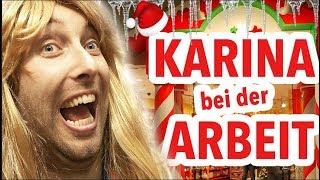 Karina bei der Arbeit - Weihnachts-Shop !!!