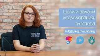 4. Цель и задачи исследования, гипотеза