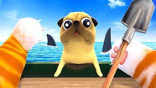 Evil Cat Torments DOG - Cat in Town VR