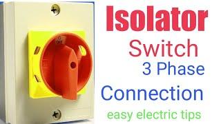 Isolator switch connection