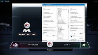 Настройки файла конфигурации для NHL Legacy Edition на эмуляторе PS3 для PC.