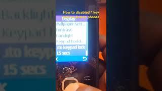 how to disable * key lock on any button phones  #keypadlock #buttonphone