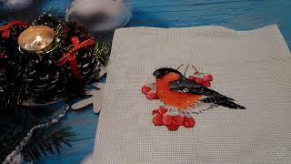 FlossTube #3 Bullfinch designed by Serafima Abramova // THRILLING crosstitch project