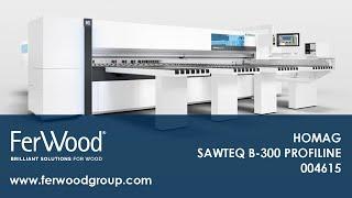 Front loading panel saw reconditioned - HOMAG SAWTEQ B-300 PROFILINE - Ferwoodgroup - 004615