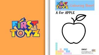 English Alphabet Colouring Activity Sheet - FirstToyz.com (Free PDF Download Available)