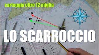 LO SCARROCCIO - carteggio oltre 12 miglia - patente nautica senza limiti problemi dello scarroccio 