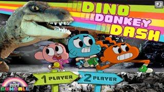 Cartoon Network Games: The Amazing World of Gumball - Dino Donkey Dash {Full Gameplay}