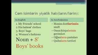 Ingilis dili qrammatikası (The Noun) 5 - ci hissə