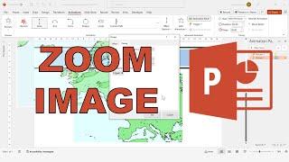 How to zoom in on an image in PowerPoint