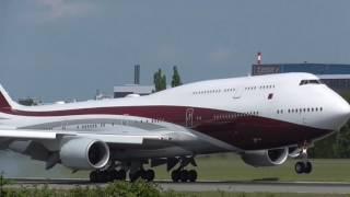 Boeing 747-800 ( VQ-BSK - Private Owner ) landing Hamburg Airport