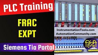 Siemens Tia Portal Course - Fraction (FRAC), Exponential (EXPT)