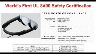 Magic Leap is world's first headset with UL Safety Certification (VRARA Enterprise Forum 2023)