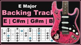 E Major Backing Track | 60 Bpm | Pentatonic Lesson