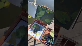 Plein air with gouache #painting #sketching #sketchbook #gouache #pleinair #drawing #sketchful #art