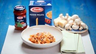 BARILLA SG - Penne with Chicken, Mushroom and Tomatoes