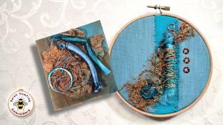 Making experimental embroidery with materials from your stash! How to embroider without a design!