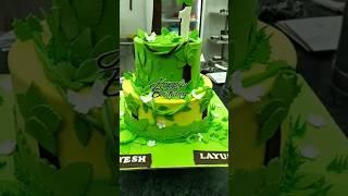 Jungle theme forest cake #cakedecorating #vk cake video