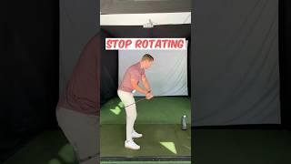 PSA: Downswing rotation is NOT a fix all movement in your golf swing.#golftips #golf #golfcoach