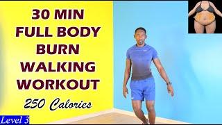 30-Minute FULL BODY BURN Walking Workout at Home No Equipment