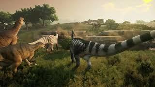 Tyrannosaurus attacks the Iguanodon Herd! ~ PATH OF TITANS