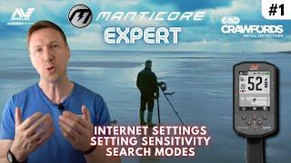 Minelab Manticore Expert Series - Setting Sensitivity, Best Settings, and Search Modes