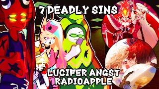 7 DEADLY SINS HELLUVA BOSS reacts to LUCIFER ANGST // RADIOAPPLE  ️Gacha 2 Hazbin Hotel Prime