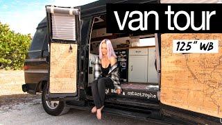 VAN TOUR | The ULTIMATE DIY VAN TOUR for full time VAN LIFE couple with dog