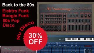 Electro Funk, Nu Disco, production with Audiolounge Plug -ins Linn Drum. Oberheim DX, Linn 9000