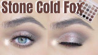 Stone Cold Fox Colourpop Palette Eyeshadow Tutorial! SILVER PINK CUT CREASE!