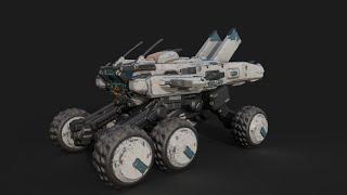 Sci-Fi Vehicle done in Adobe Modeler