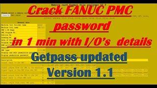 Getpass New updated Version | ladder password crack in 1 min| FANUC |TGC