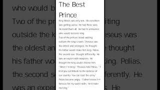 2 Minute English Stories:"The Best Prince"