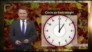 BBC National Weather Forecast | Drier next week But Cooler | Clocks Go Back Sunday