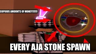 EVERY Aja Stone Spawn Location | Project Jojo II ROBLOX