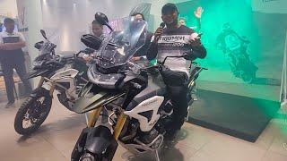 Taking Delivery Of India's 1st 2022 Triumph Tiger 1200 | BikerDaadLife